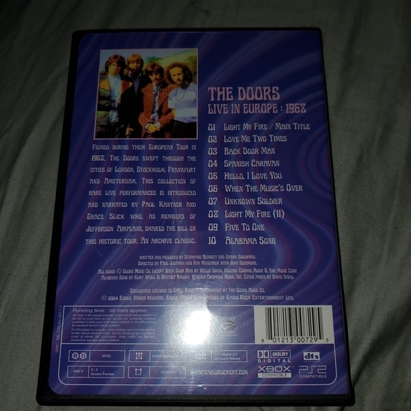 THE doors live in Europe 1968 DVD - Picture 2 of 4